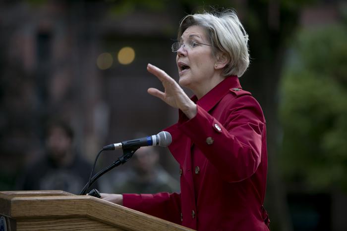 Senator Elizabeth Warren pushes for more funding for biomedical research at NIH